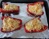 Foto del paso 8 de la receta: Pimientos rojos rellenos de cremoso de carne