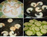 Foto del paso 1 de la receta: Crema de calabacín con langostinos y nata