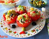 Foto del paso 6 de la receta: Pimientos rojos rellenos de quinoa