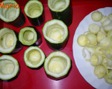 Foto del paso 4 de la receta: Calabacines rellenos con garbanzos y salsa ligera de yogur