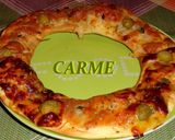 Foto del paso 5 de la receta: Rosca pizza de jamón y quesos