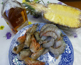 Foto del paso 1 de la receta: Langostinos, piña y ron