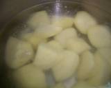 Foto del paso 1 de la receta Puré de patatas con crujiente de puerros
