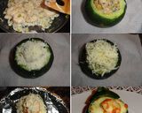 Foto del paso 6 de la receta: Calabacín redondo relleno de langostinos