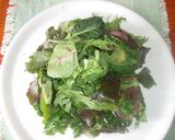 Foto del paso 1 de la receta: Ensalada de hojas variadas y delicias de queso de cabra