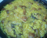 Foto del paso 3 de la receta: Arroz caldoso con conejo y setas Nameko