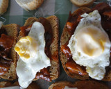 Foto del paso 3 de la receta: Tosta de caponata di melanzane y huevo de codorniz
