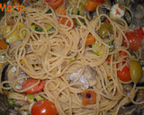 Foto del paso 6 de la receta: Espaguetis con hortalizas y tomatitos cherry