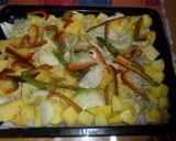 Foto del paso 2 de la receta: Merluza a la plancha con patatas y verduras