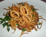 Foto del paso 4 de la receta: Calamares sobre nido de pajas