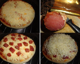 Foto del paso 2 de la receta: Minipizzetta de quesos y lomo ibérico