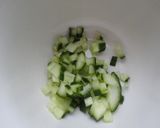 Foto del paso 1 de la receta: Tártaro de feta con trocitos de pepino
