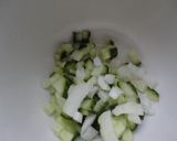 Foto del paso 2 de la receta: Tártaro de feta con trocitos de pepino
