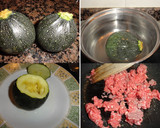Foto del paso 1 de la receta: Bomba de calabacín con dos quesos