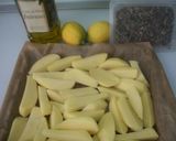Foto del paso 1 de la receta: Patatas asadas al limón griegas