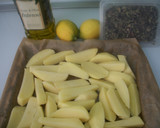 Foto del paso 1 de la receta: Patatas asadas al limón griegas