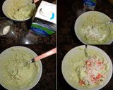 Foto del paso 3 de la receta: Montaditos de revuelto de aguacate y surimi