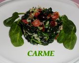 Foto del paso 5 de la receta: Timbal de espinacas con jamón y arroz