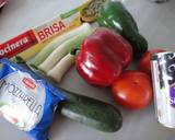 Foto del paso 1 de la receta Tarta de verduras con aceitunas y mozzarella
