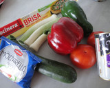 Foto del paso 1 de la receta: Tarta de verduras con aceitunas y mozzarella