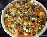 Foto del paso 5 de la receta Tarta de verduras con aceitunas y mozzarella
