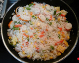Foto del paso 1 de la receta: Pastel de arroz con gambas y cangrejo 