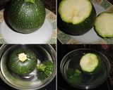 Foto del paso 1 de la receta: Calabacín relleno de manzana y queso curado