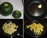 Foto del paso 2 de la receta: Calabacín relleno de manzana y queso curado