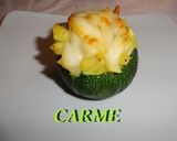 Foto del paso 5 de la receta: Calabacín relleno de manzana y queso curado