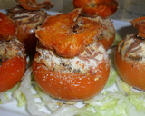Foto del paso 6 de la receta: Tomates asados con pétalos crujientes