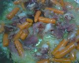 Foto del paso 2 de la receta: Codornices con jamón y verduras al vino Cartojal