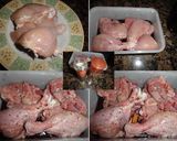 Foto del paso 1 de la receta: Pollo rustido con vino tinto y canela