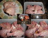 Foto del paso 1 de la receta: Pollo rustido con vino tinto y canela