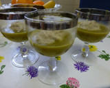 Foto del paso 6 de la receta: Chupito de champiñones con crema de verduras y virutas de jamón