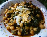Foto del paso 4 de la receta: Garbanzos con espinacas frescas