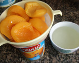 Foto del paso 1 de la receta: Crema de melocotón al oporto dulce