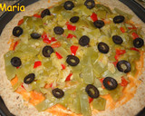 Foto del paso 4 de la receta: Pizza semi integral de verdura
