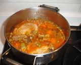 Foto del paso 9 de la receta: Chuletas de cerdo con guarnición de la huerta