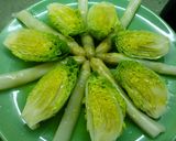 Foto del paso 1 de la receta: Cogollos, espárragos y pimientos