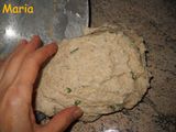 Focaccia con albaricoques