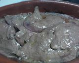 Foto del paso 1 de la receta: Filetes de hígado de cerdo en ajo cabañil al pimentón picante