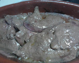 Foto del paso 1 de la receta: Filetes de hígado de cerdo en ajo cabañil al pimentón picante