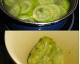 Foto del paso 2 de la receta: Crema de calabacín con mousse de queso