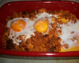 Foto del paso 3 de la receta: Migas enriquecidas con huevos escalfados