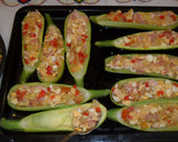 Foto del paso 3 de la receta: Calabacines rellenos de jamón y queso