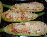Foto del paso 4 de la receta: Calabacines rellenos de jamón y queso