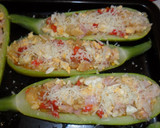 Foto del paso 4 de la receta: Calabacines rellenos de jamón y queso