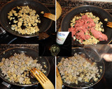 Foto del paso 5 de la receta: Empanadillas de hojaldre rellenas de champiñones y carne