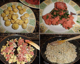 Foto del paso 2 de la receta: Berenjenas rellenas de carne y champiñones