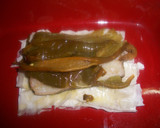 Foto del paso 3 de la receta: Bacalao confitado y pimiento envuelto